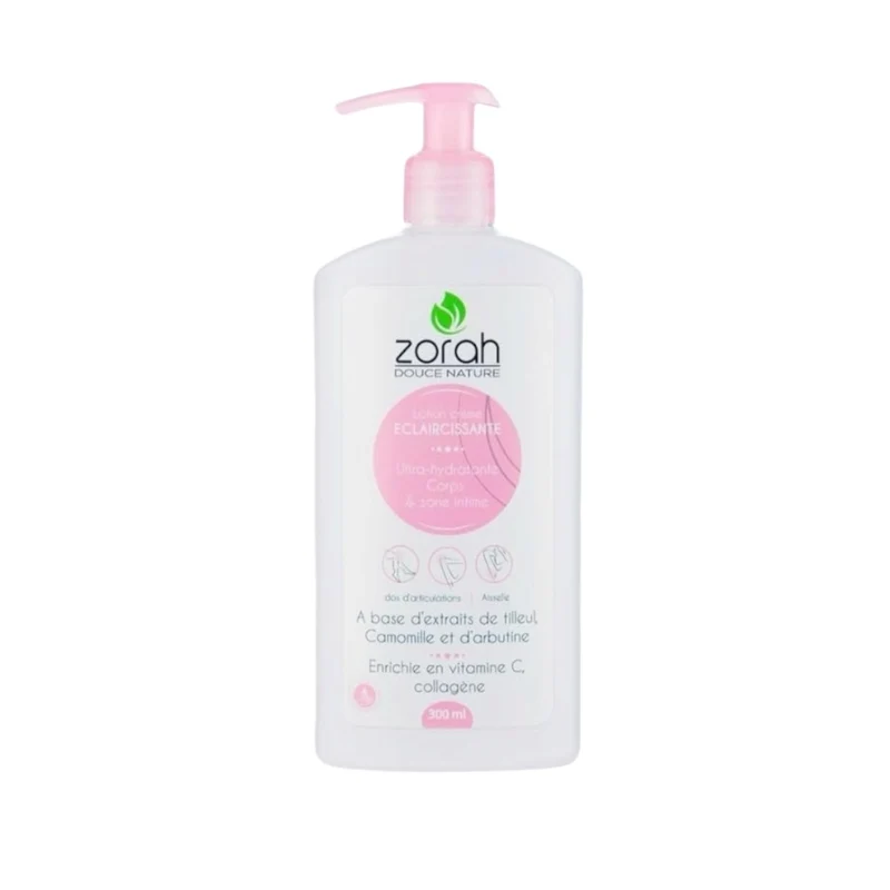Zorah Douce Nature Lotion Créme Eclaicissante Intime Extraits De Tilleul Camomille Et D'Arbutine