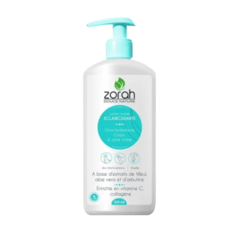 Zorah Douce Nature Lotion Créme Eclaicissante Intime Extraits De Tilleul Aloe Vera Et D'Arbutine