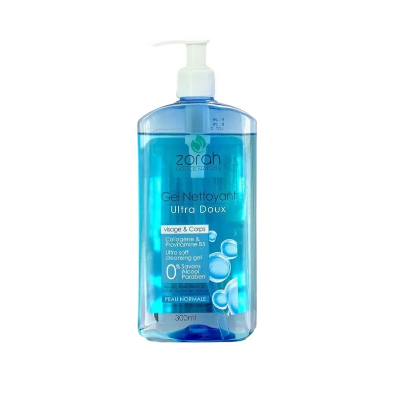 Zorah Douce Nature Gel Nettoyant Collagène & Provitamine B5 0% Savons Alcool Paraben
