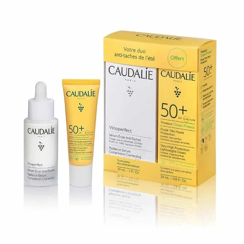 Caudalie Vinoperfect Siero illuminante anti-macchie 30 ml cofanetto 2 pezzi — Siero viso