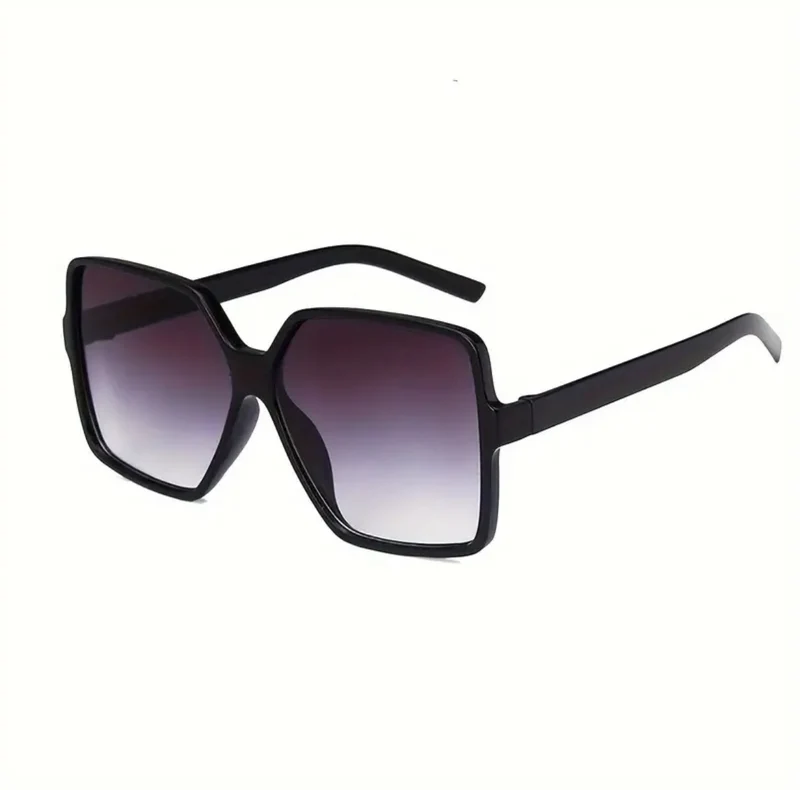 Lunettes De Soleil Oversize À Monture Pc À La Mode Pour Femmes Et Hommes Anti-Éblouissement