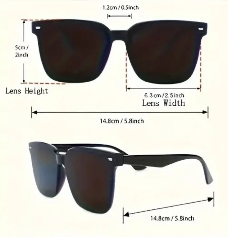 Lunettes De Soleil Épaisses À La Mode Pour Hommes