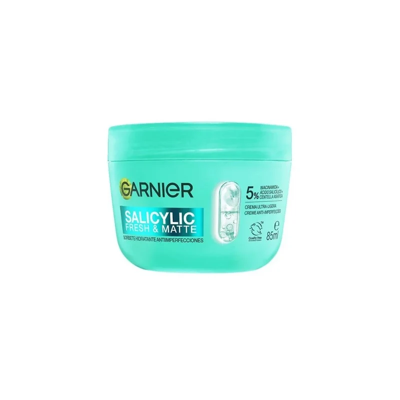 Garnier Salicylic Fresco e Opaco Sorbetto idratante antiimperfezioni 85 ml — Crema viso