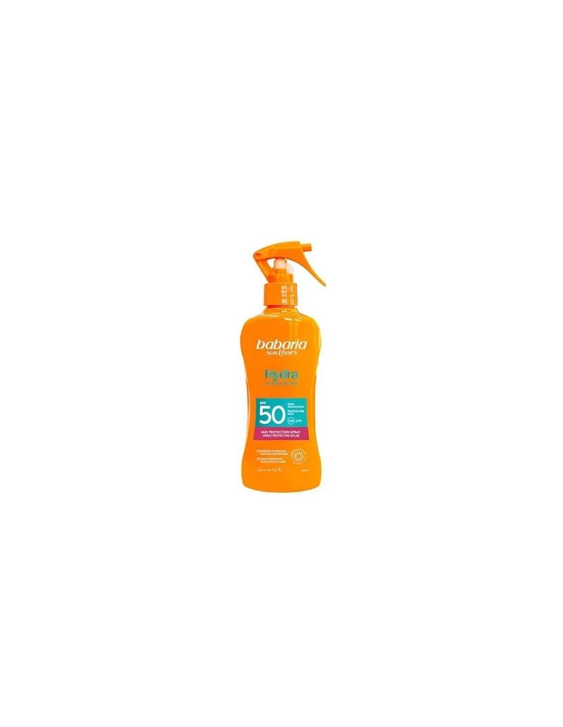 Babaria Sol Hydra Protettore Solare Aloe SPF 50 Spray 200 ml — Protezione solare