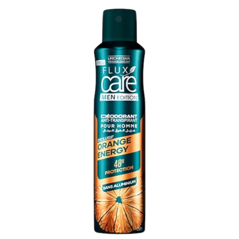 Flux Care Men Déodorant Anti-Transpirant Orange Energy 48H