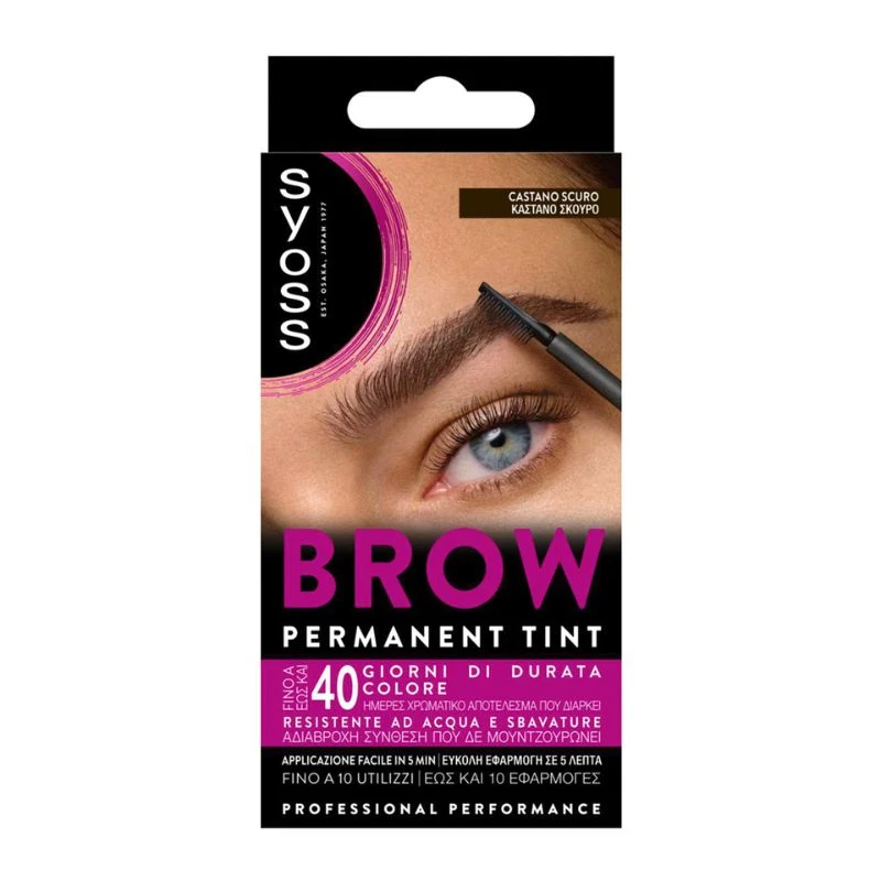 Syoss Kit Tinta Sopracciglia Castano Scuro — Colorante sopracciglia