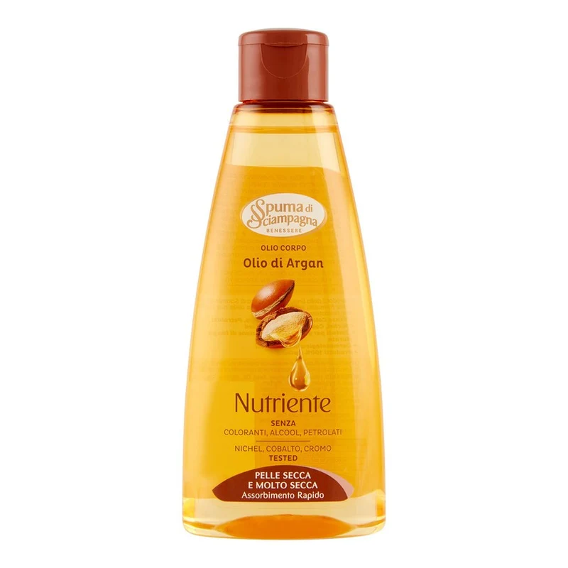 Spuma di sciampagna Benessere Nutriente Olio Corpo Olio Di Argan 150ml — Olio corpo