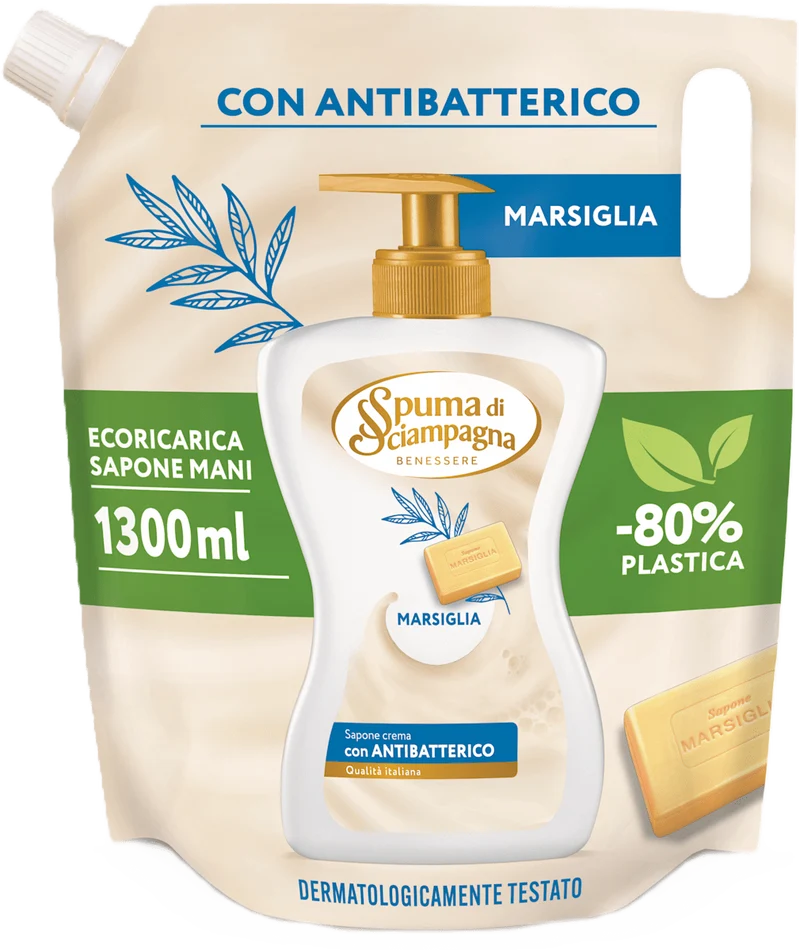 Spuma di sciampagna Sapone Crema Marsiglia 1300ml — Sapone
