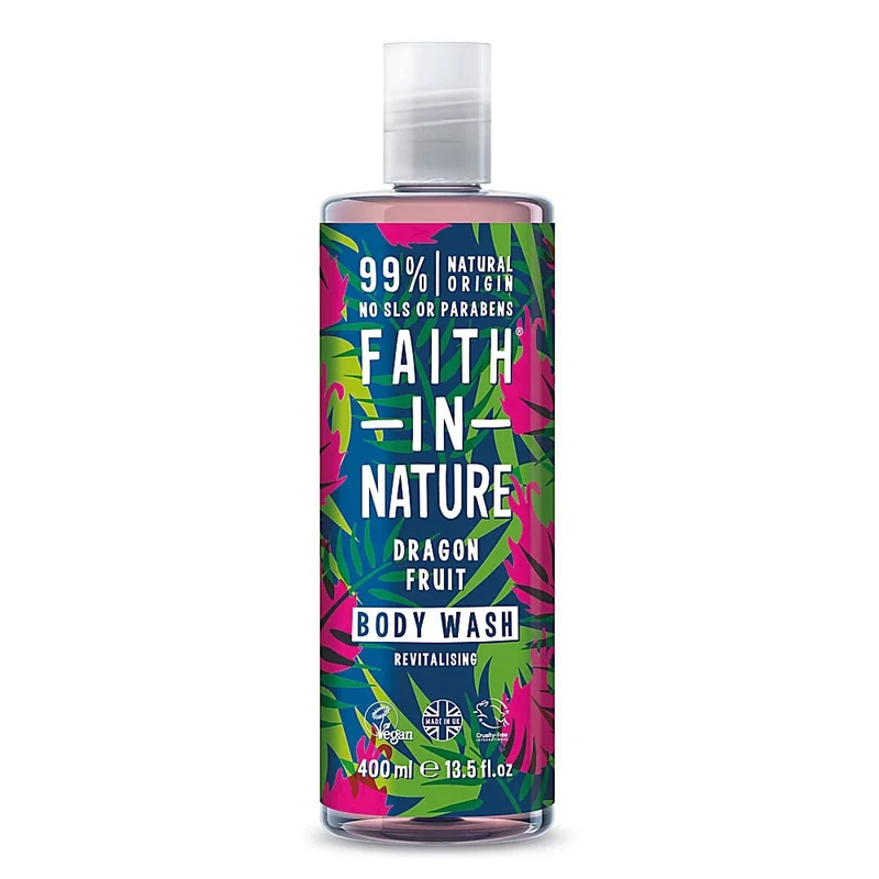 Faith In Nature Dragon Fruit Gel doccia detergente e rivitalizzante 400 ml — Gel doccia