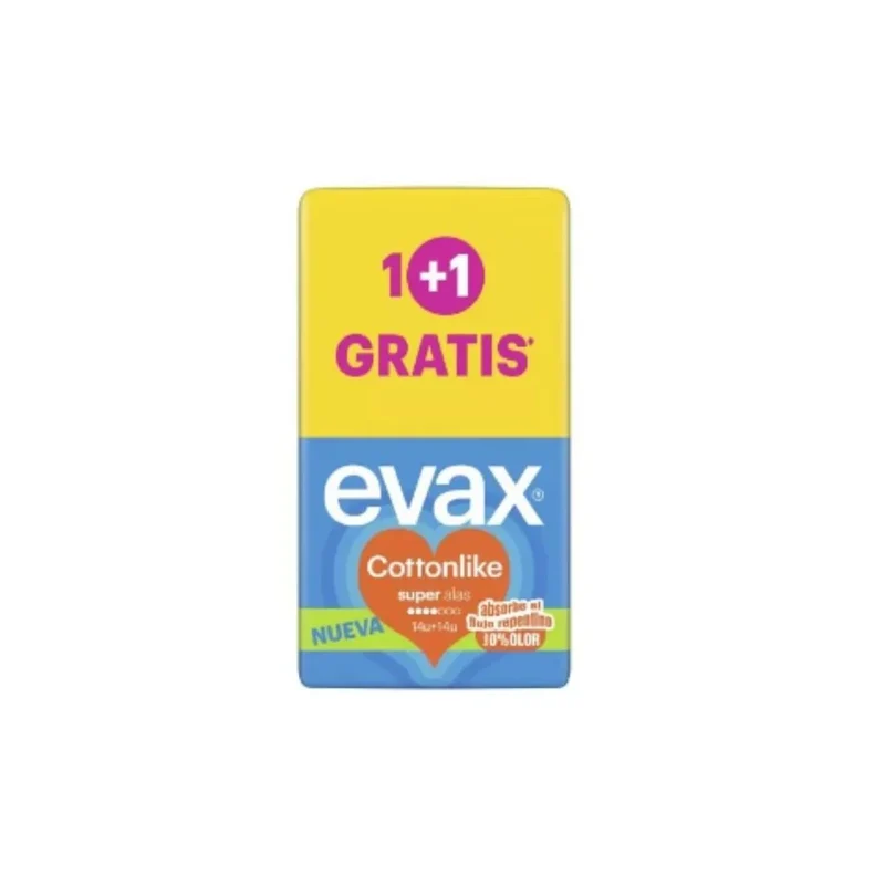Evax Cottonlike Alas Super 14 14 pezzi — Assorbenti con ali