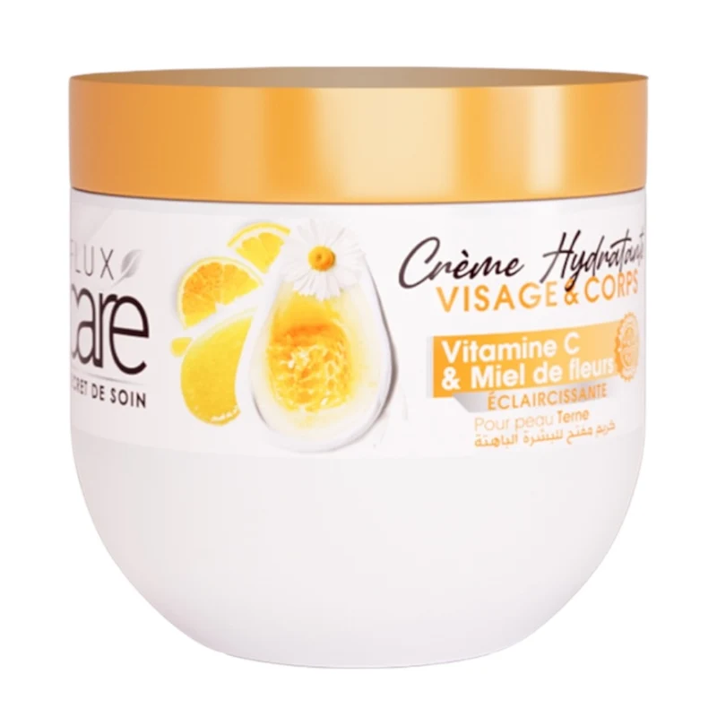 Flux Care Secret De Soin Crème Hydratante Visage Corps Vitamine C Et Miel De Fleur