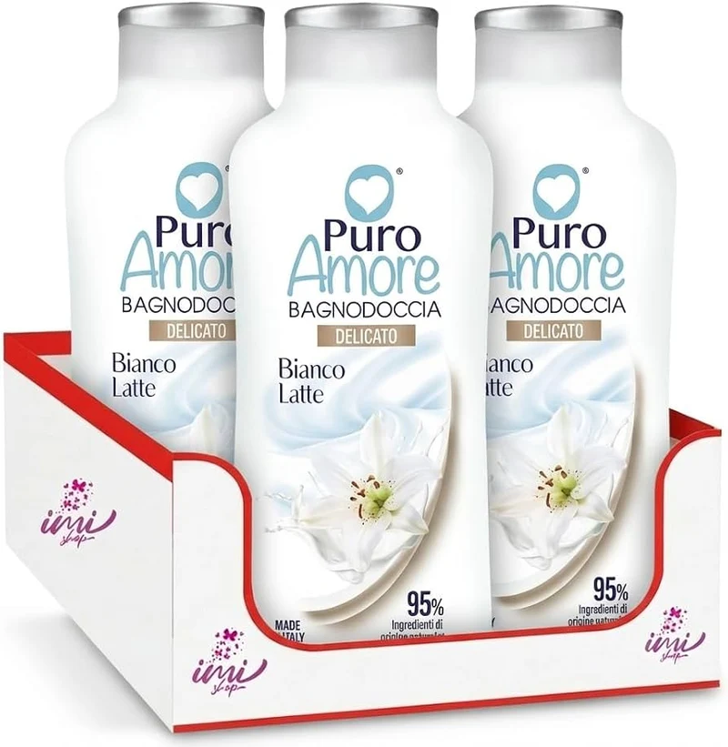 Puro amore Bianco Latte Bagno Doccia 650 ml — Bagnoschiuma
