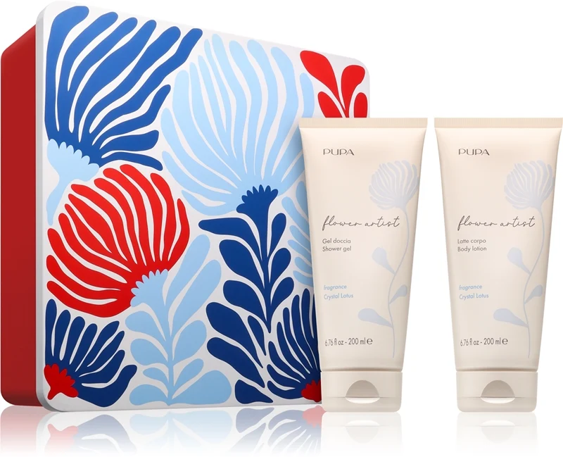 Pupa Flower Artist Kit Crystal Lotus Latte Doccia 200 ml + Latte Corpo 200 ml — Set Corpo