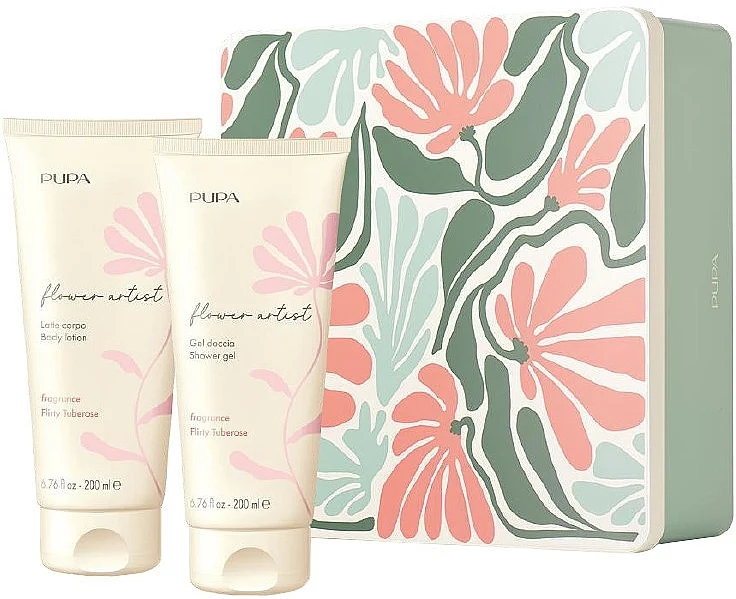 Pupa Flower Artist Kit Flirty Tuberose Latte Doccia 200 ml + Latte Corpo 200 ml — Set Corpo