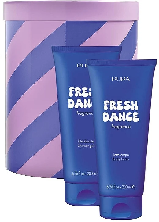 Pupa Happy Box Fresh Dance Gel Doccia 200 ml + Latte Corpo 200 ml — Kit Corpo