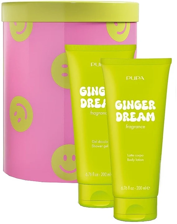 Pupa Happy Box Ginger Dream Gel Doccia 200 ml + Latte Corpo 200 ml — Set Corpo