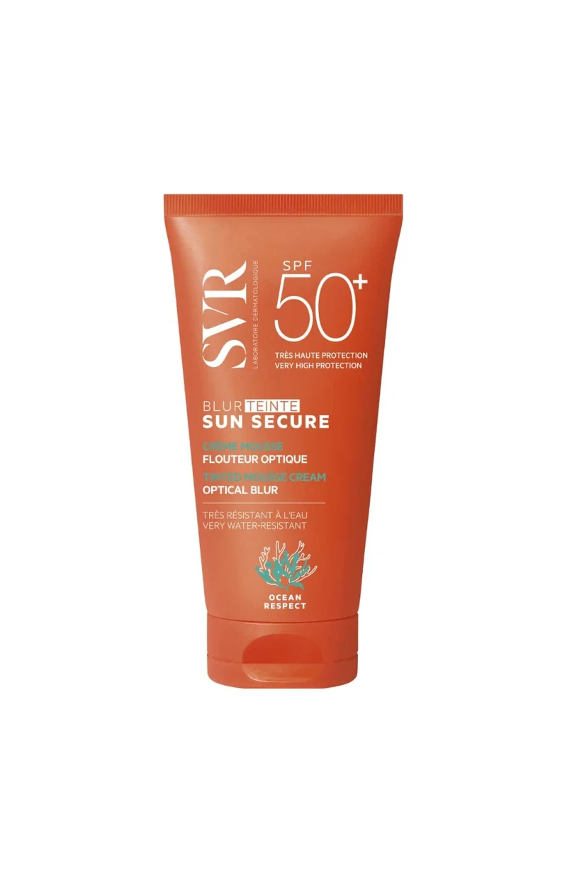 Crème solaire SPF 50 teintée - Sun Secure Blur - Peaux sensibles - 50 ml