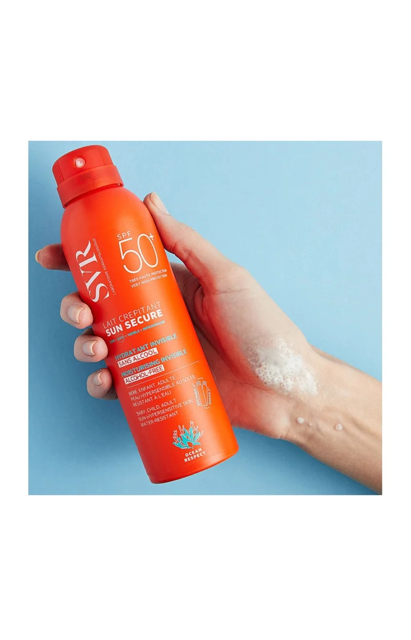 Lait solaire crépitant SPF 50+ - Sun Secure - Visage & corps - 200 ml