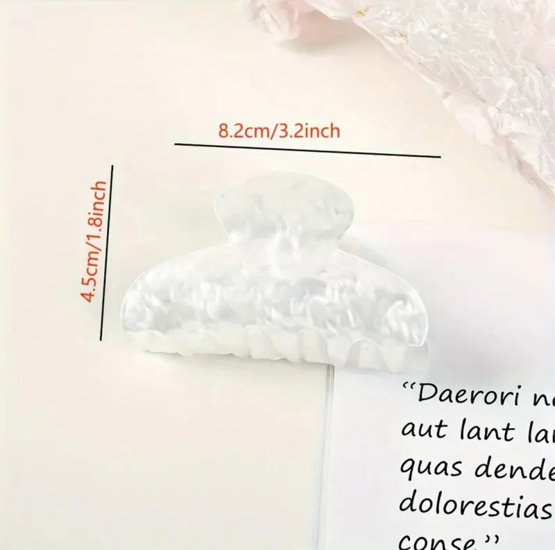 Pince À Cheveux Acétique Sucrée Minimaliste Pour Femmes