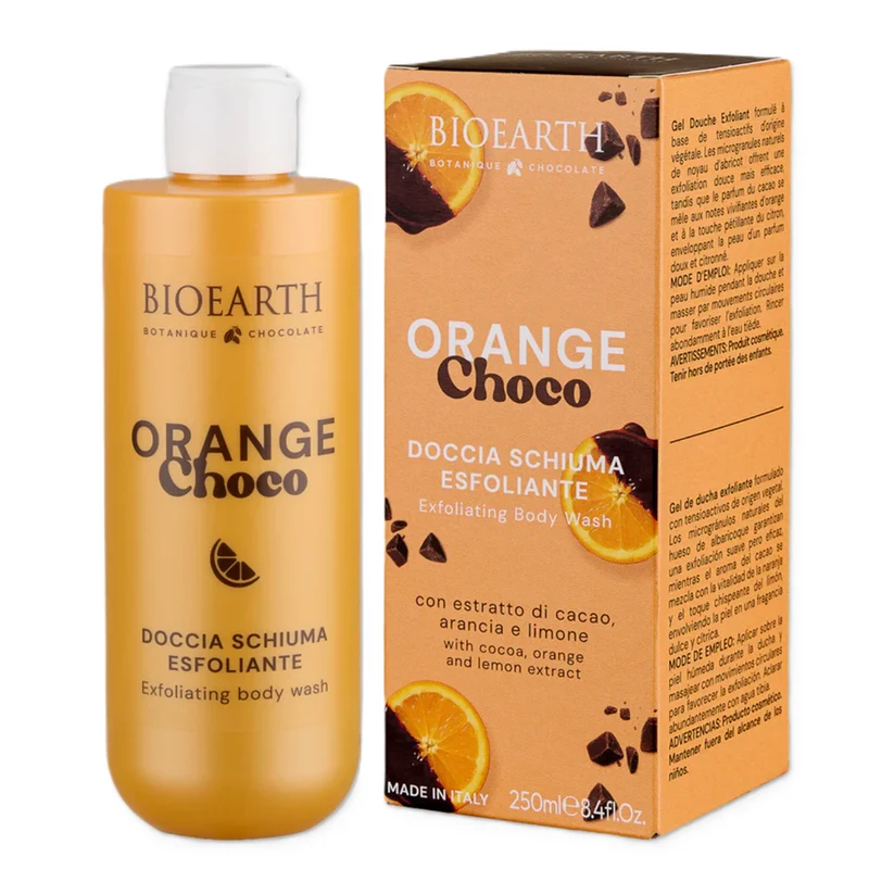 Bioearth Orange Choco Detergente ed esfoliante 250 ml — Gel doccia