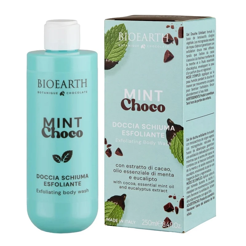 Bioearth Mint Choco Detergente ed esfoliante 250 ml — Gel doccia