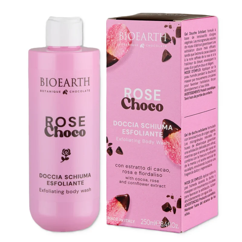 Bioearth Rose Choco Detergente ed esfoliante 250 ml — Gel doccia