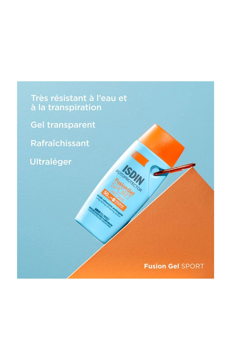 Gel solaire SPF 50 - Fusion Gel Sport - Corps - 100 ml
