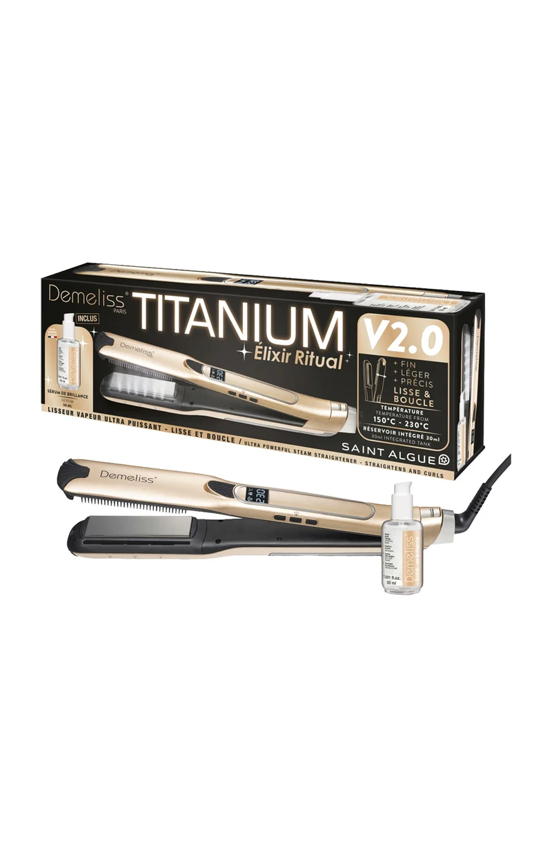 Coffret lisseur & soin démêlant - Titanium 2.0 - 2 produits