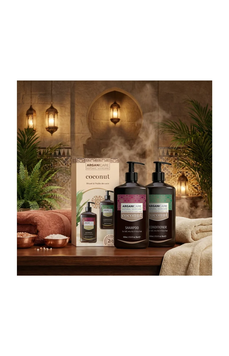 Coffret nutrition extrême - Coco - Cheveux très secs & frisés - 2 x 400 ml