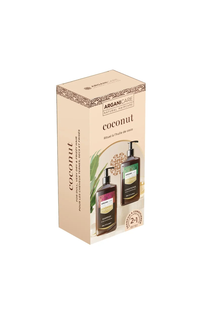 Coffret nutrition extrême - Coco - Cheveux très secs & frisés - 2 x 400 ml