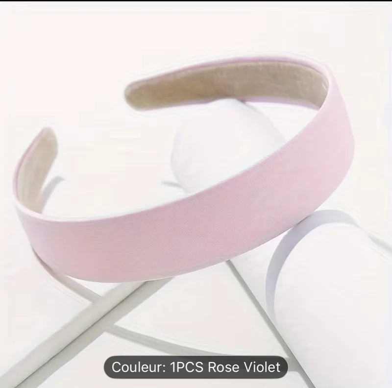 1 Bandeau De Style Simple Cerceau Antidérapant Large Bord Accessoires De Coiffure Élégants Serre Tête