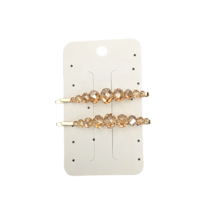 Glitter Basic Hair Clips Barrettes Pour Femmes Filles Décorations Décontractées Scolaires De Fête 2Pcs