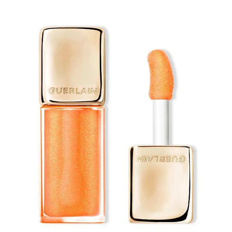 Guerlain Kisskiss Bee Glow Oil 389 Sparkling Peach — Olio Labbra