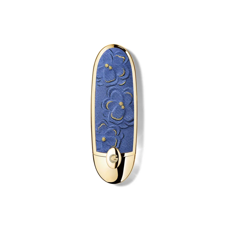 Guerlain Rouge G Blooming Denim La Cover Gioiello Con Doppio Specchio Edizione Limitata — Rossetto