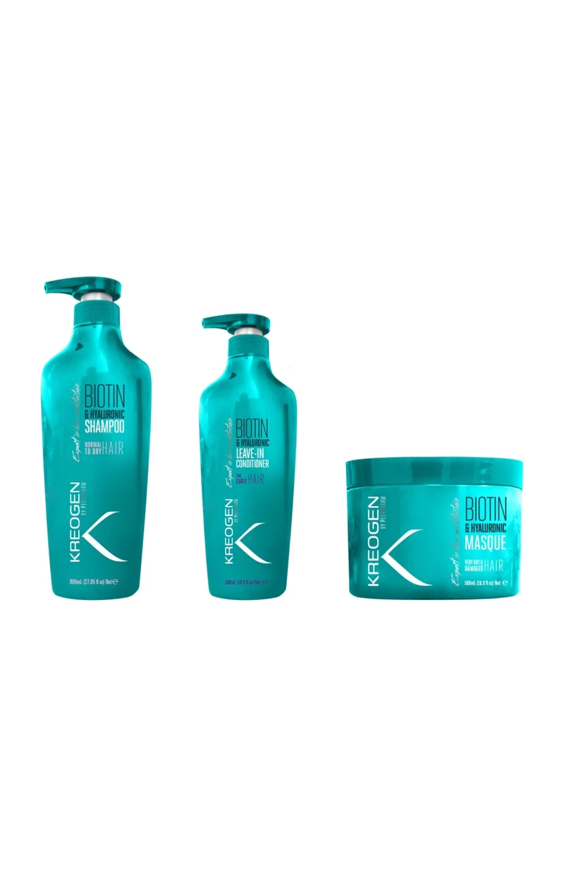 Routine réparatrice - Biotine - Cheveux normaux à secs - 3 produits