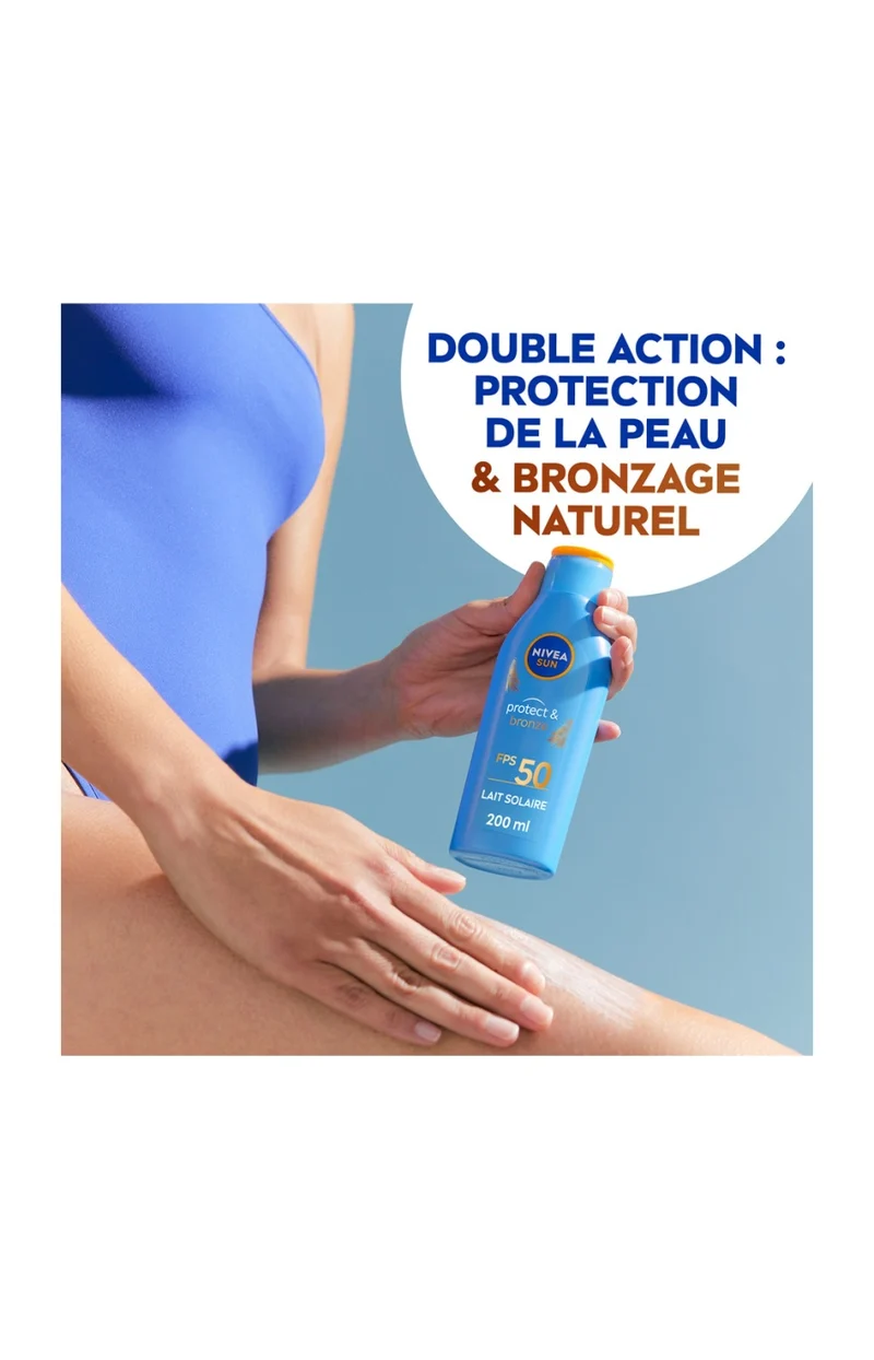 Lait solaire SPF50 - Protect & Bronze - Corps - 200 ml