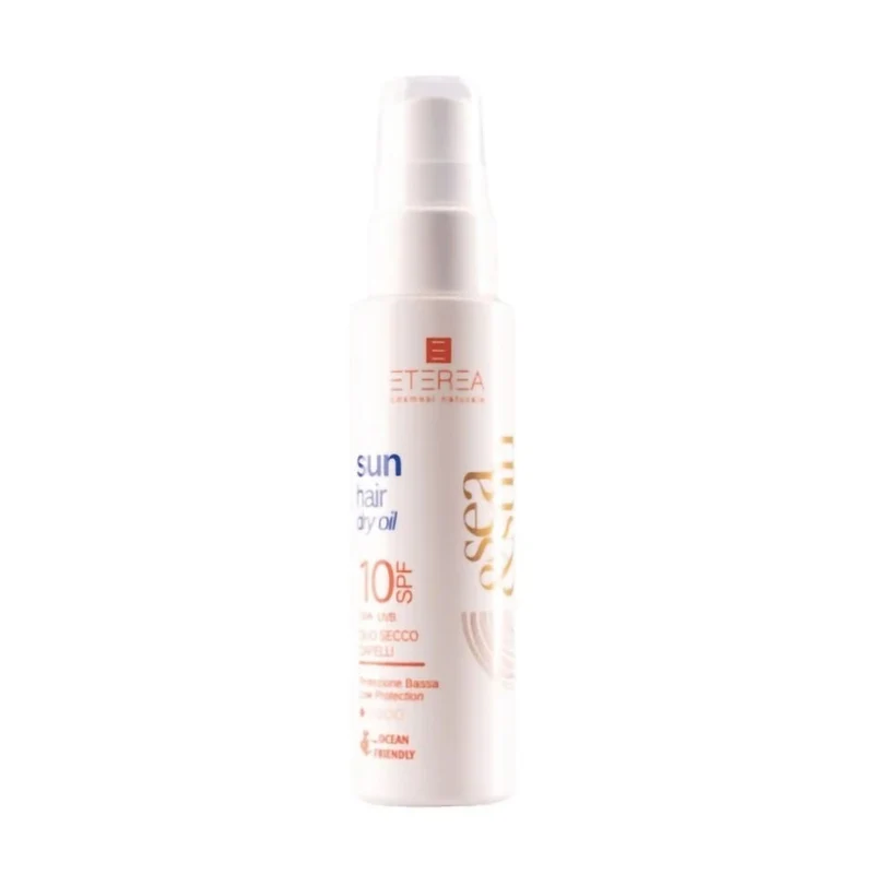 Eterea cosmesi naturale Sun Dry Oil Protezione Capelli Solare Spf 10 100 ml — Olio protettivo