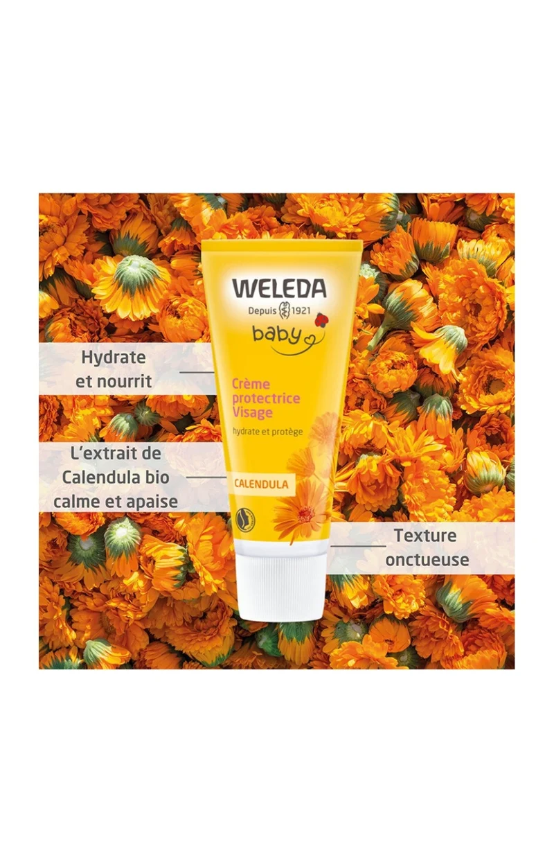 Crème protectrice - Calendula - Visage - Bébé - 50 ml