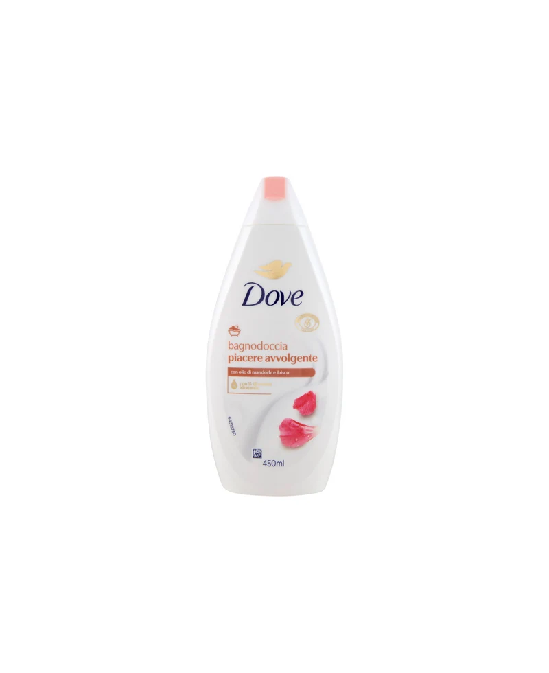 Dove Bagnodoccia Piacere Avvolgente Olio Di Mandorle E Ibisco 450 ml — Bagnoschiuma