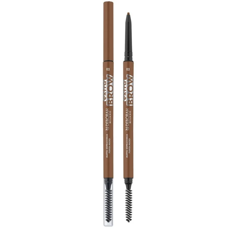 Deborah 24 Ore Extra Brow Matita Sopracciglia Micro Dark Brown 03 — Matita sopracciglia