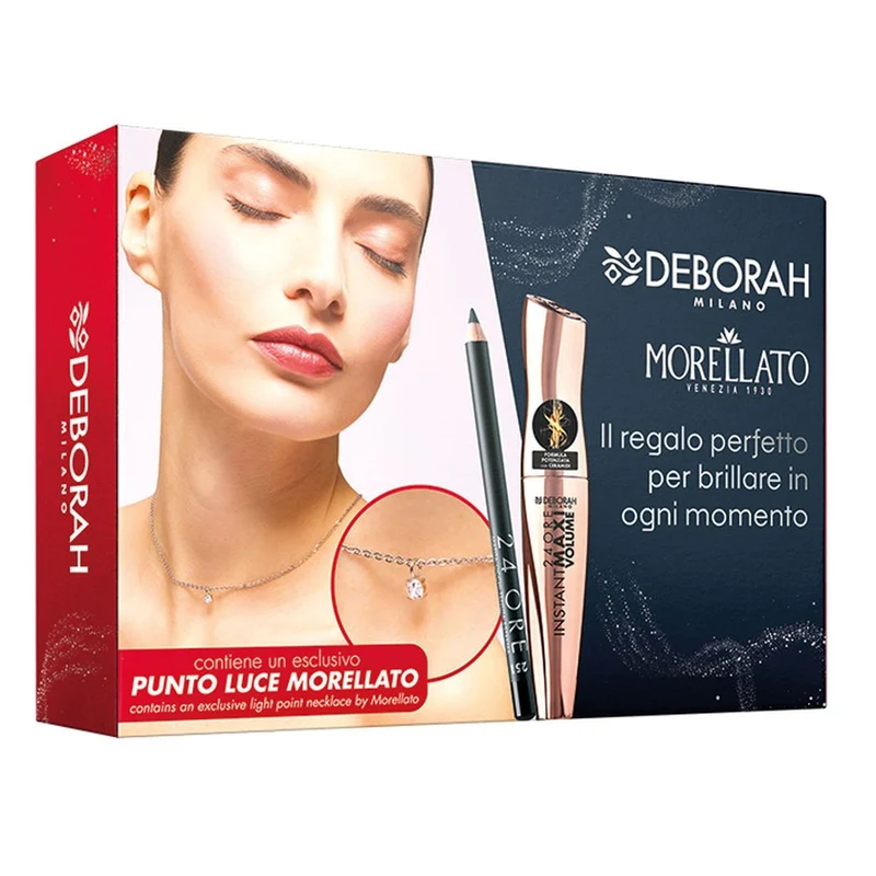 Deborah Beauty Kit & Morellato 01 Mascara Instant Maxi Volume Matita Occhi Collana — Kit Beauty