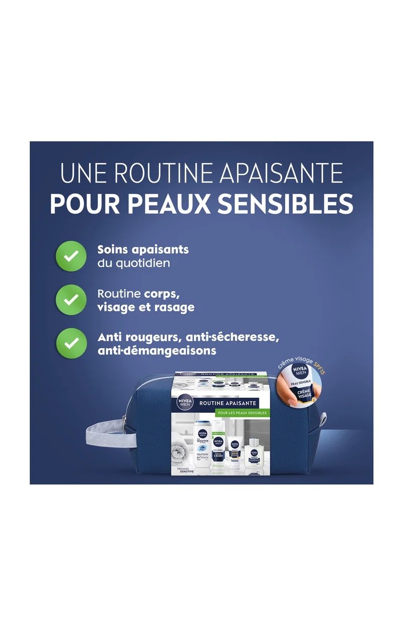 Trousse routine apaisante - Homme - 4 produits