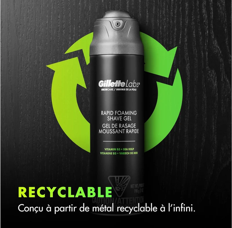 Gillettelabs Gel À Raser Pour Une Mousse Rapide Par Gillette Gel À Raser Pour Homme 198Ml