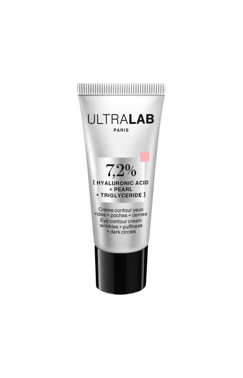Crème contour des yeux - 7,2% Acide hyaluronique, perle & triglycéride - Visage