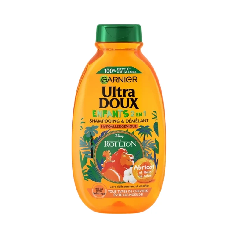 Garnier Ultra Doux Disney Roi Lion Shampooing Démêlant Abricot Kids
