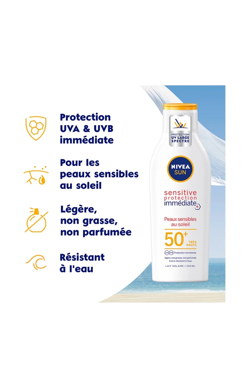 Lait protecteur SPF 50+ - Sensitive Immediate Protect - 200 ml
