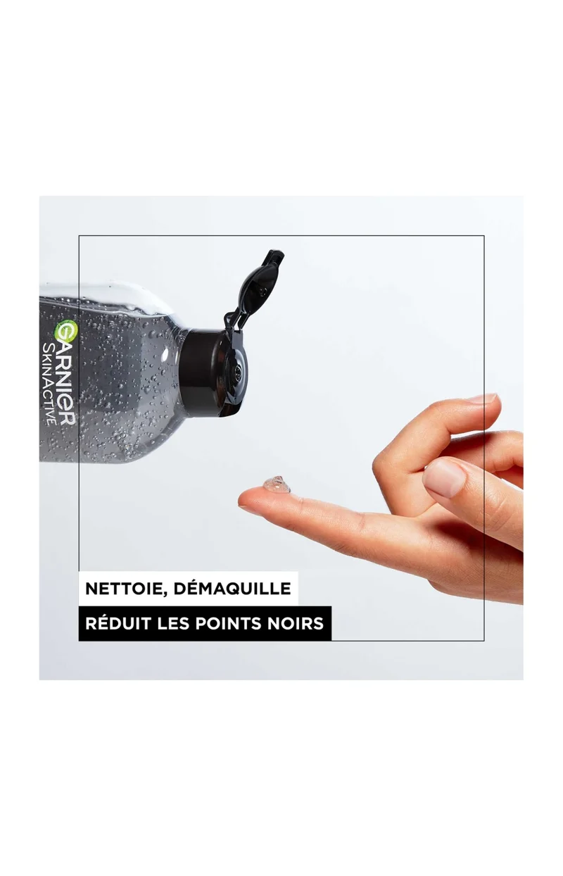 Gelée micellaire - SkinACtive Charbon - Peaux à imperfections