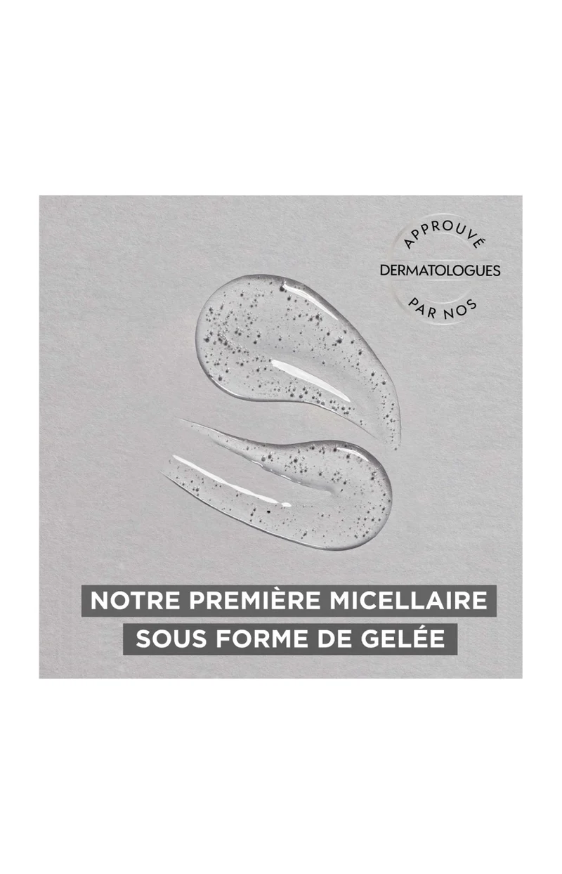 Gelée micellaire - SkinACtive Charbon - Peaux à imperfections