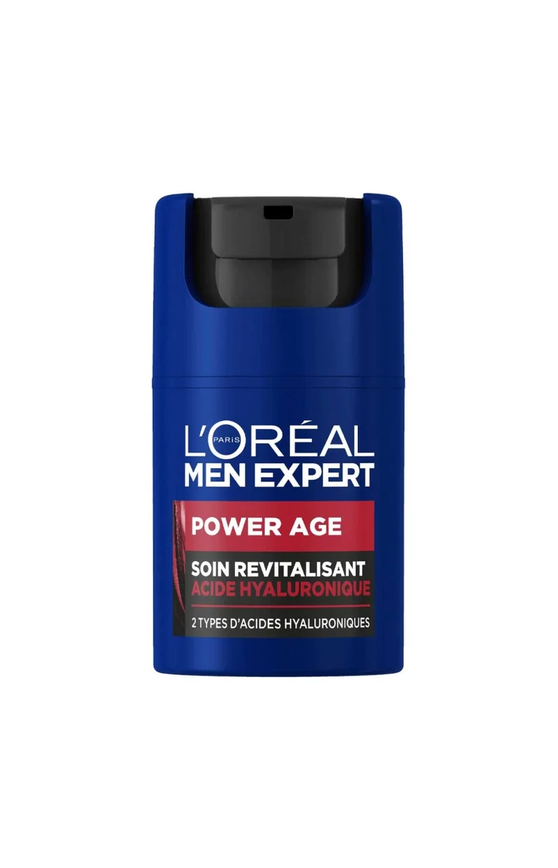 Soin revitalisant anti-âge - Power Age - Acide hyaluronique - Homme - Visage