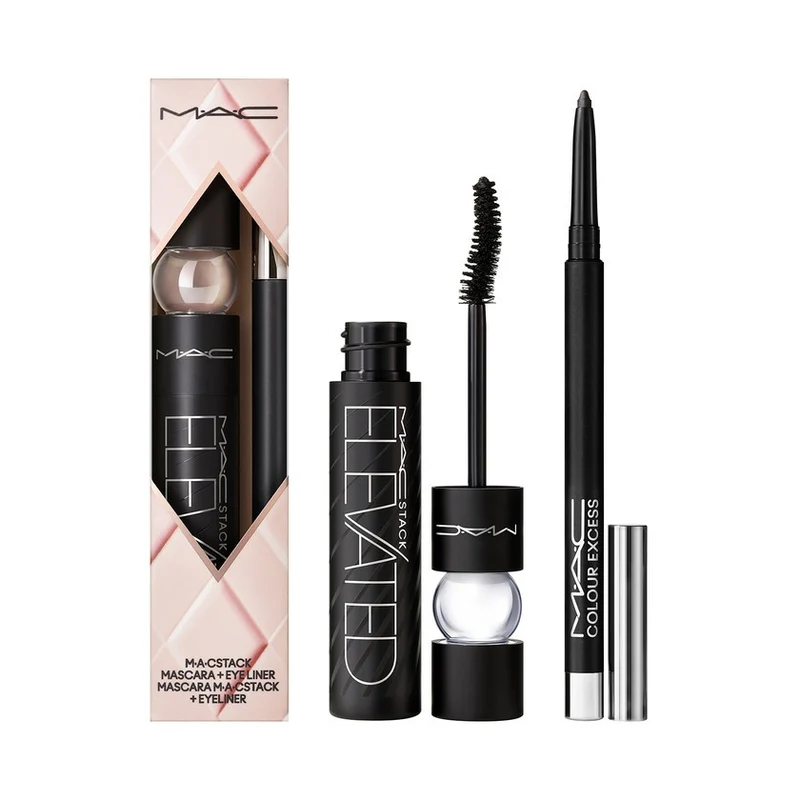 Mac Cosmetics Cofanetto Foreeable Future Eye Con Mascara Macstack Elevated E Color Excess Glide Or Die 1 unità — Set e Cofanetti